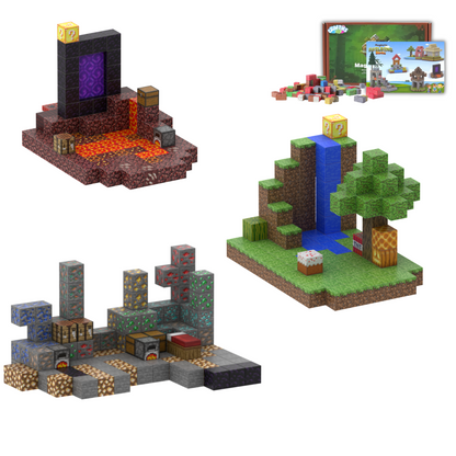 Crafties 128 Piezas Set Bloques de Construcción Magnéticos