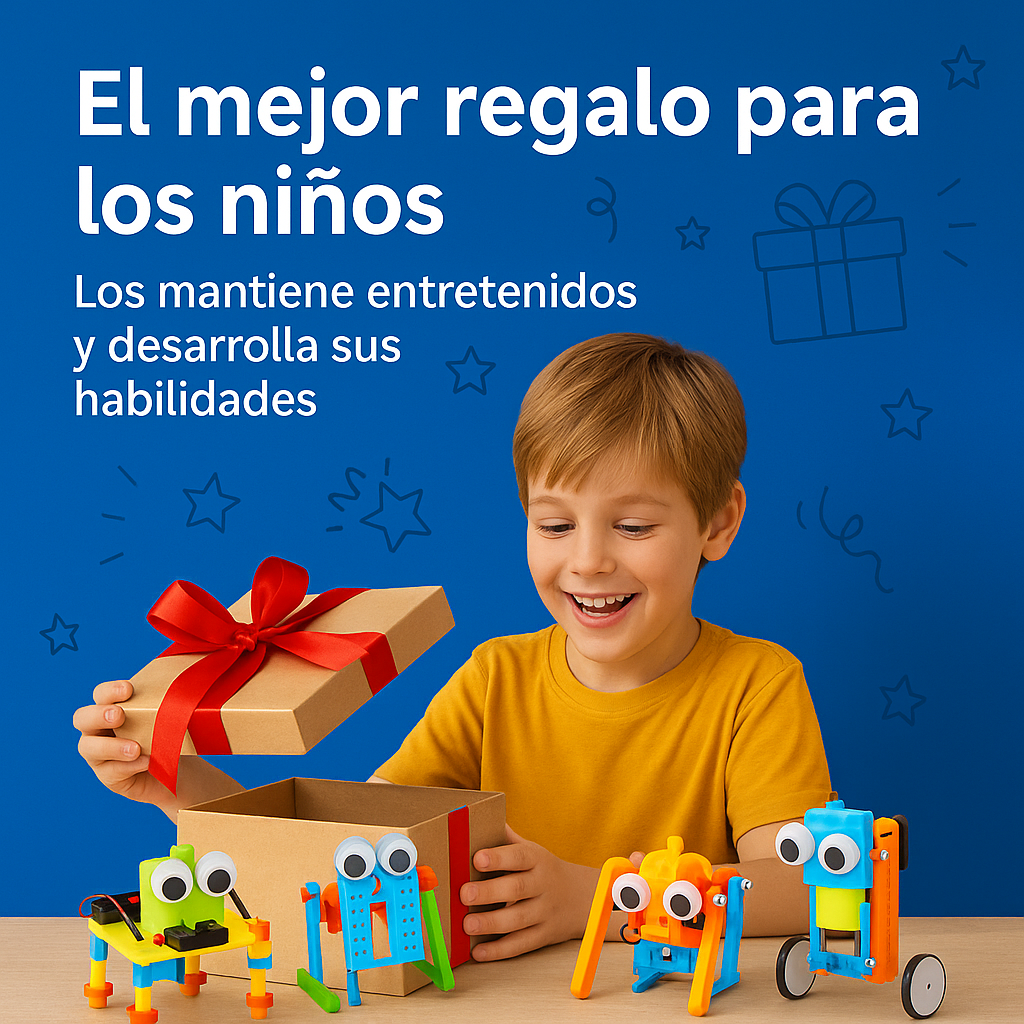 CRAFTIES Kit Stem 5 Robots Educativos Con Motor