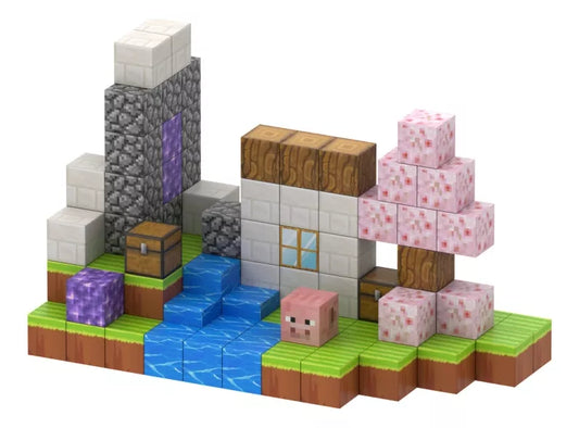Crafties 110 Piezas Set Bloques de Construcción Magnéticos