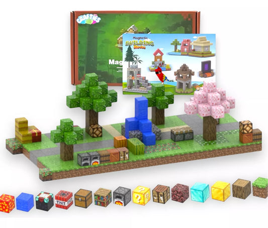 Crafties 320 Piezas Mega Set Bloques de Construcción Magnéticos