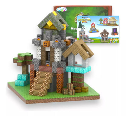 Crafties 621 Piezas Mega Set Bloques de Construcción Magnéticos