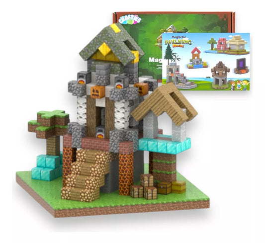 Crafties 621 Piezas Mega Set Bloques de Construcción Magnéticos