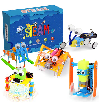 CRAFTIES Kit Stem 5 Robots Educativos Con Motor