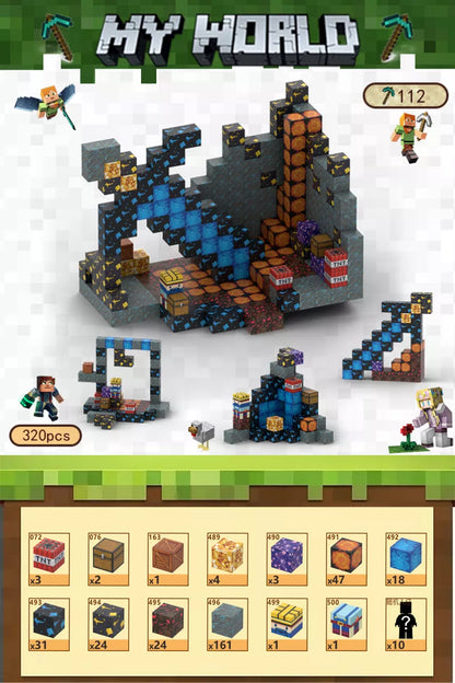 Crafties 320 Piezas Mega Set Bloques de Construcción Magnéticos