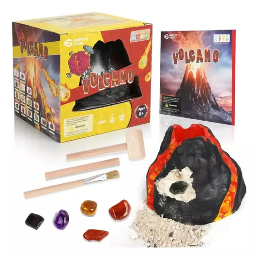 Volcán Kit De Excavación Piedras Preciosas 15 Gemas