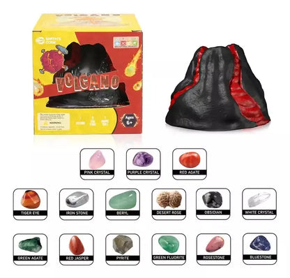 Volcán Kit De Excavación Piedras Preciosas 15 Gemas