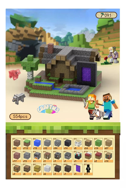 Crafties 555 Piezas Mega Set Bloques de Construcción Magnéticos