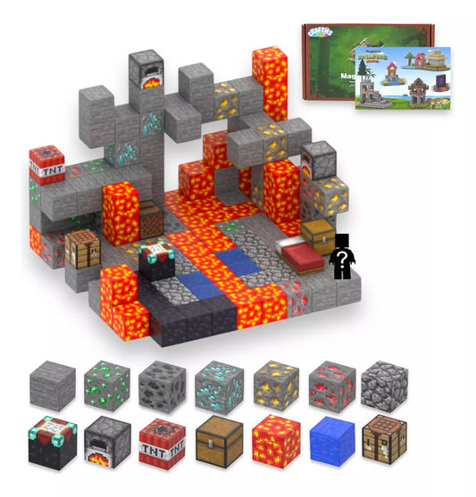 Crafties 143 Piezas Set Bloques de Construcción Magnéticos