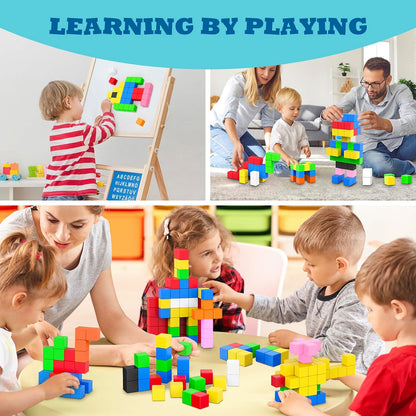BLOQUES MAGNETICOS COLORIDOS MONTESSORI