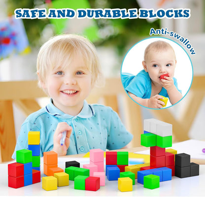 BLOQUES MAGNETICOS COLORIDOS MONTESSORI