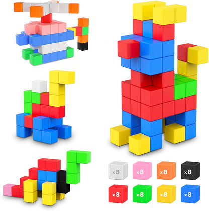 BLOQUES MAGNETICOS COLORIDOS MONTESSORI