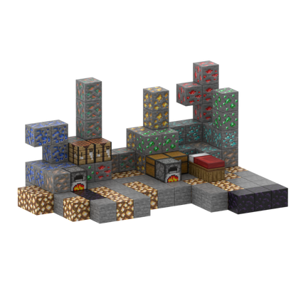 Crafties 128 Piezas Set Bloques de Construcción Magnéticos